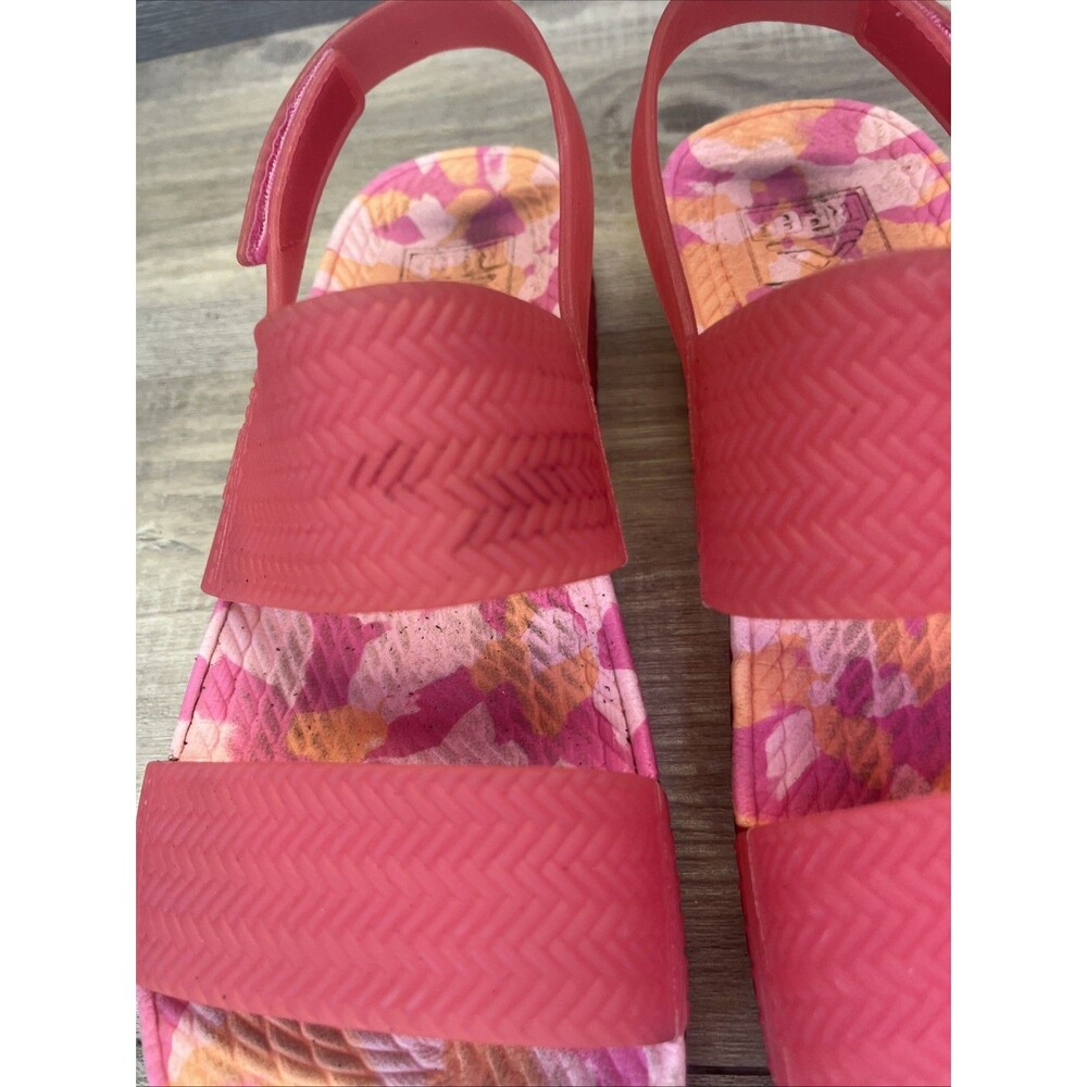 Reef Water Vista Womens Size 9 Beach Sandals Marbled Camo Pink PVC Free - Picture 4 of 10